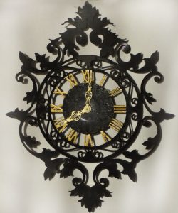 Ancient Art Wall Clock For Laser Cut Cnc Free DXF File
