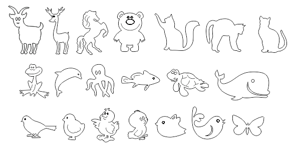 Animal And Fish Drawing Free DXF File