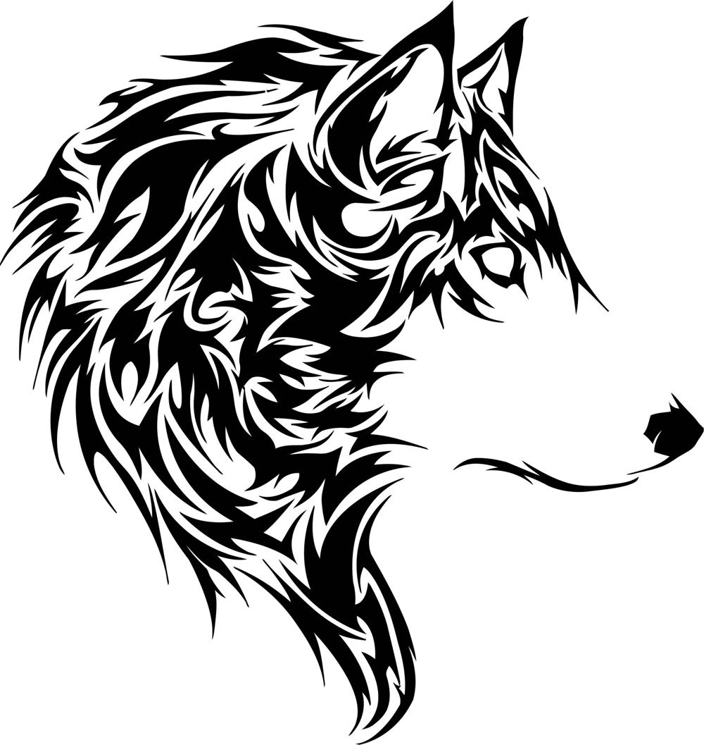 Animal Wolf Stencil Free Vector File