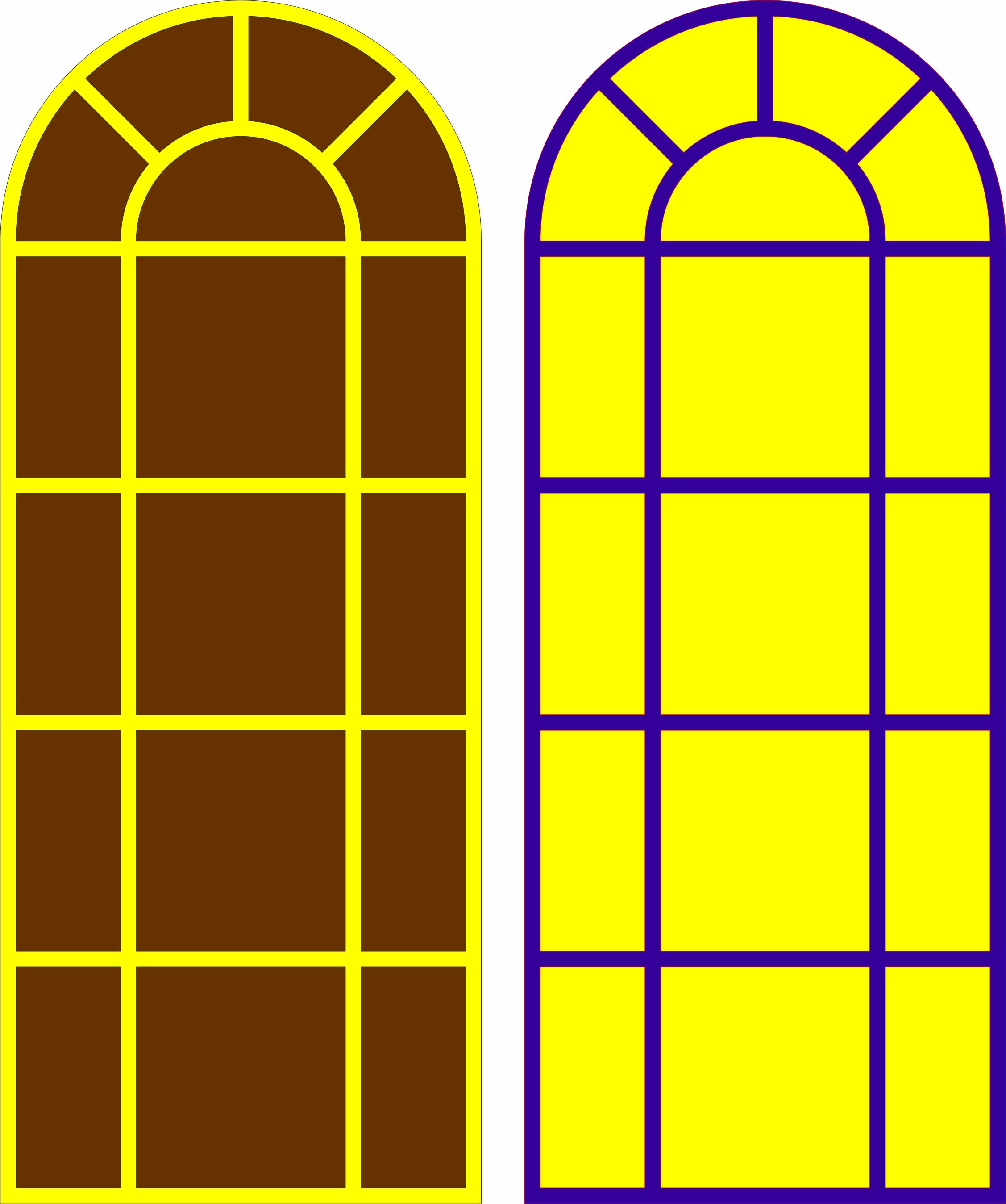 Arched Window Screen For Laser Cut Free Vector File