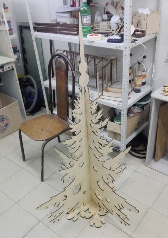 Artificial Christmas Tree Modern Christmas Tree Alternatives Plywood 6mm Laser Cut Free Vector File