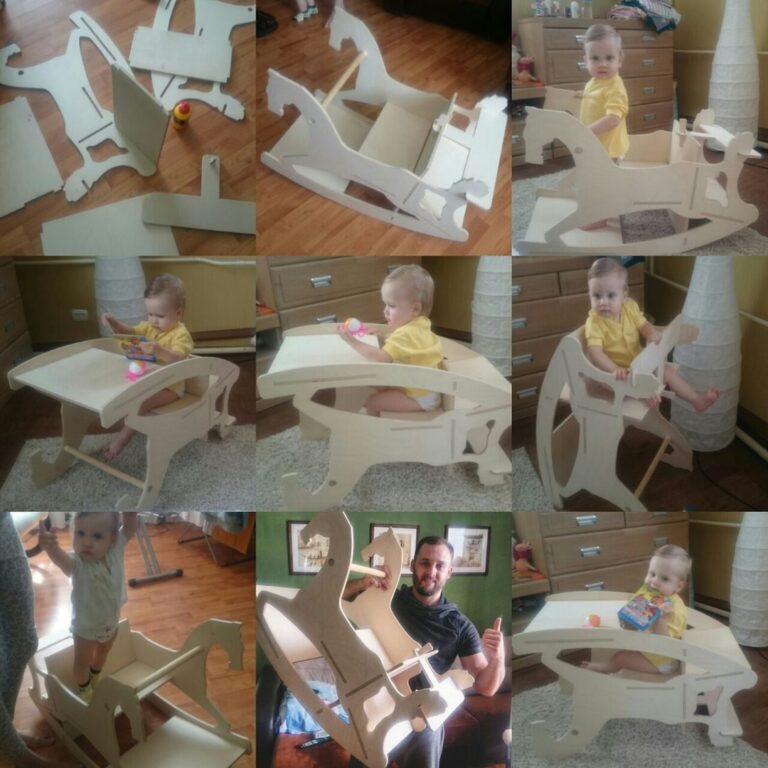 Assembling A Toddler Feeding Chair For Laser Cut Free Vector File