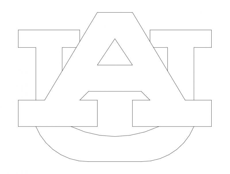 Auburn Logo Free DXF File