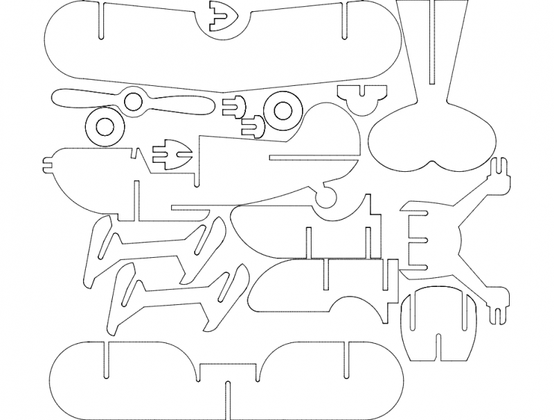 Aviao 2 Free DXF File