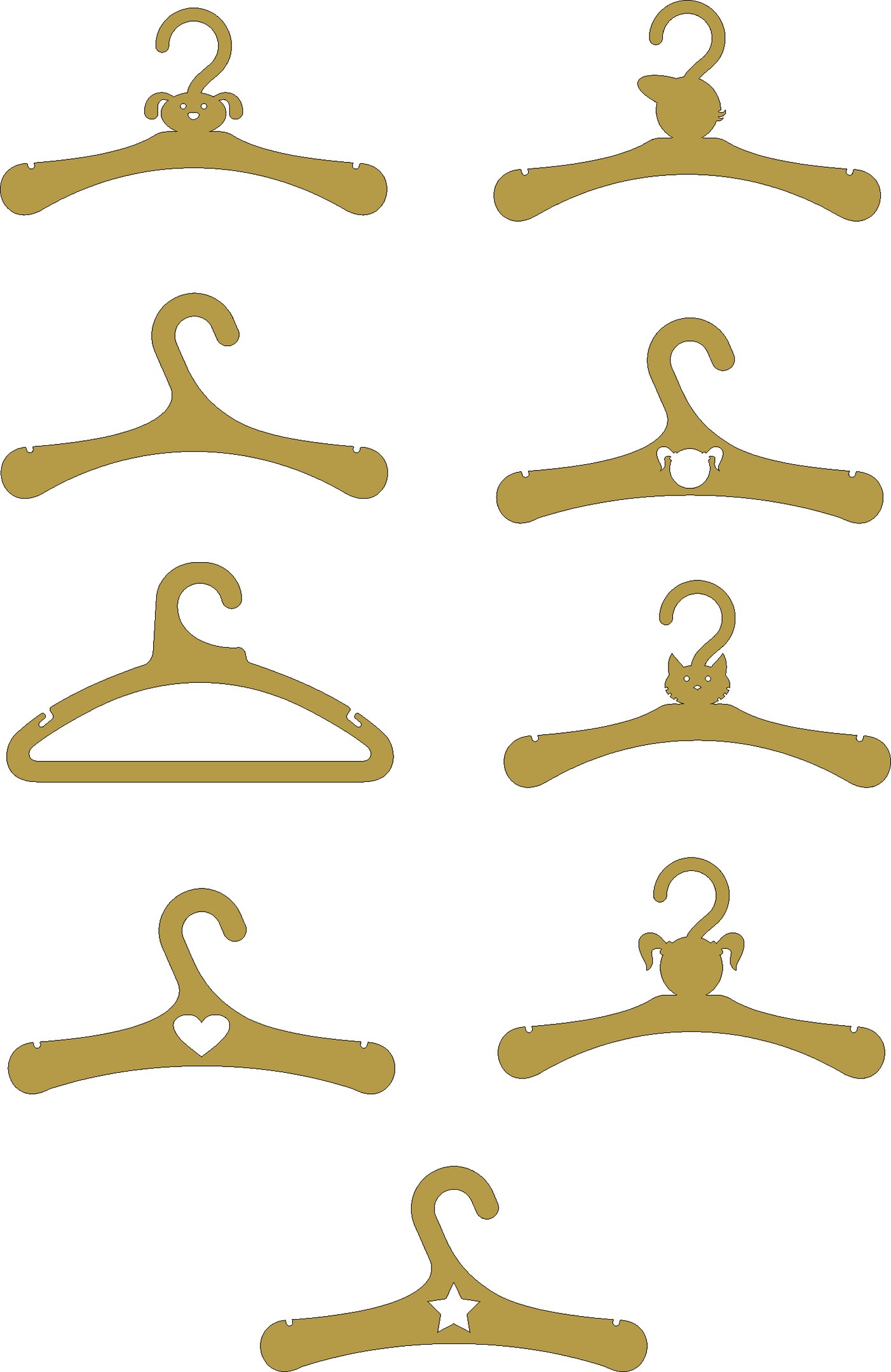 Baby Hangers Free Vector File