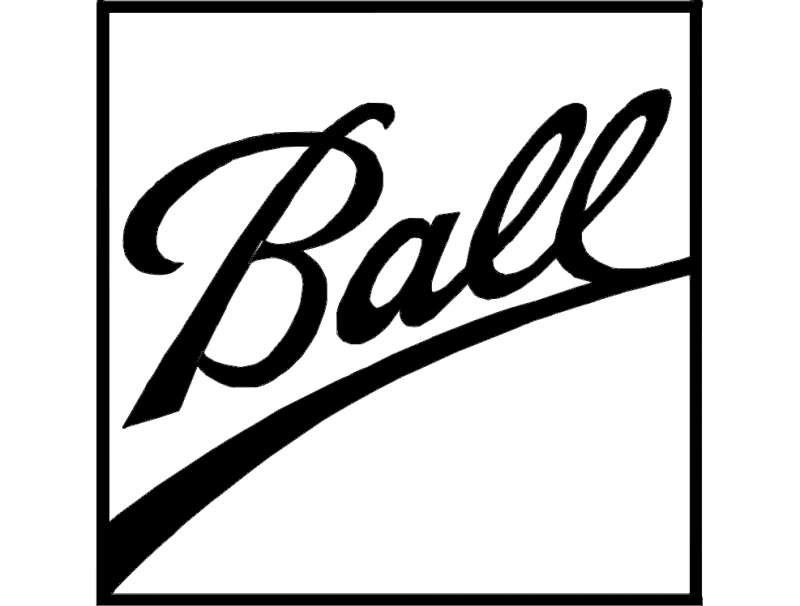 Ball Logo Free DXF File