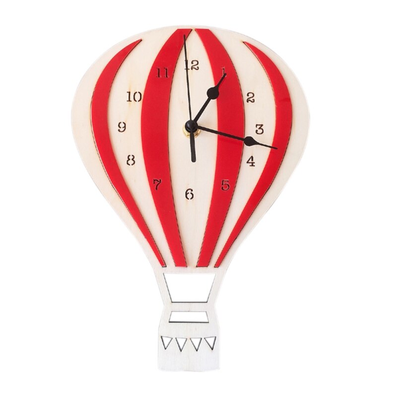 Balloon Wall Clock Kids Room Wall Decor For Laser Cutting Free Vector File