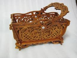 Basket With Handle Pattern For Laser Cutting Free DXF File