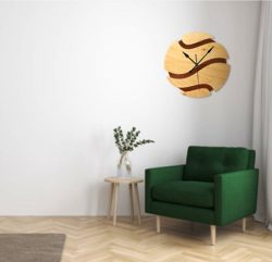 Basketball Shaped Wall Clock For Laser Cut Cnc Free Vector File