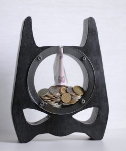 Batman Piggy Bank For Laser Cut Cnc Free Vector File