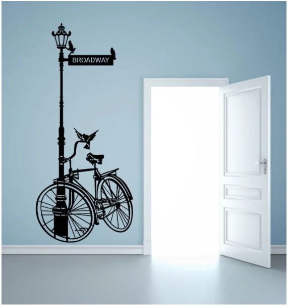 Bicycle 2 Wall Decorand Free Vector File