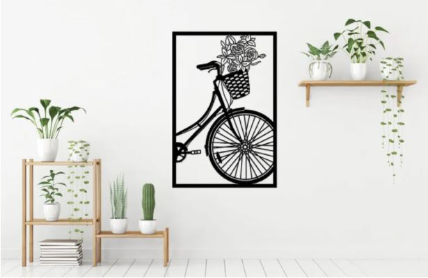 Bicycle Wall Decorand Free Vector File