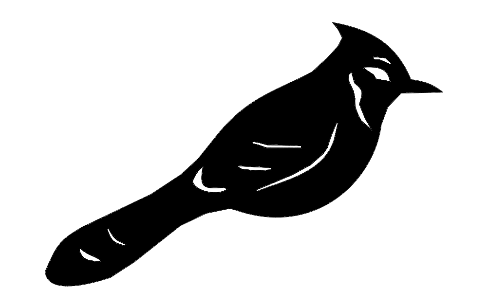 Bird Bluejay Free DXF File