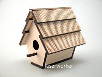 Bird Home For Laser Cut Free Vector File