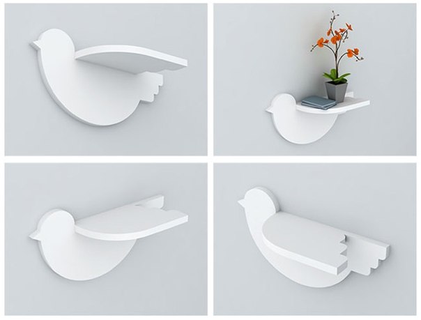 Bird Shelf 30mm Laser Cut 3d Puzzle Free Vector File