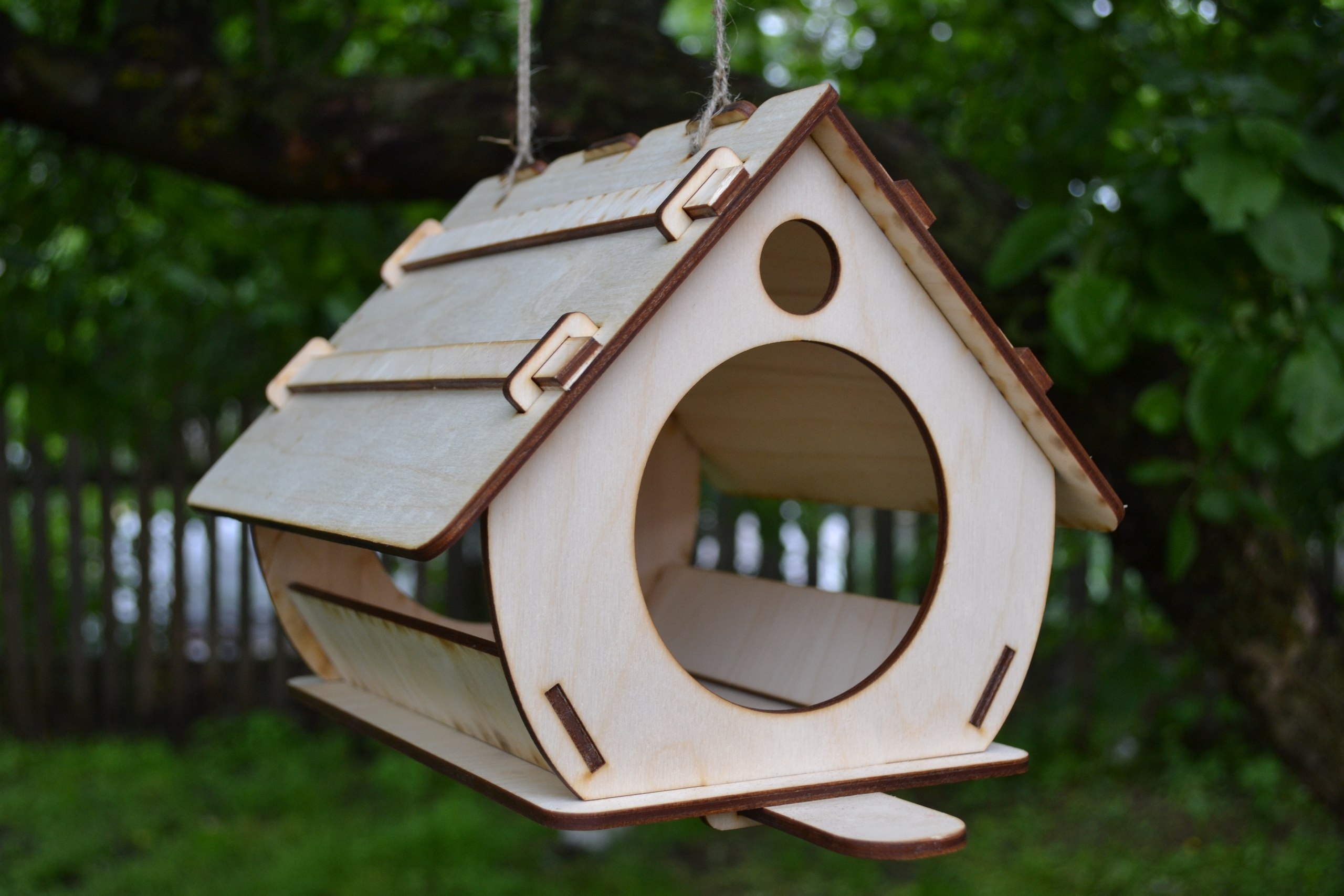 Birdhouse For Laser Cut Free Vector File