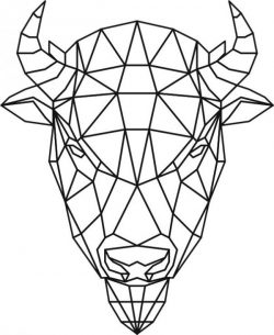 Bison Head 3d Murals For Laser Cut Plasma Decal Free Vector File