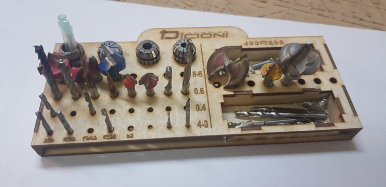 Bits Case Drawing For Laser Cutting Free DXF File