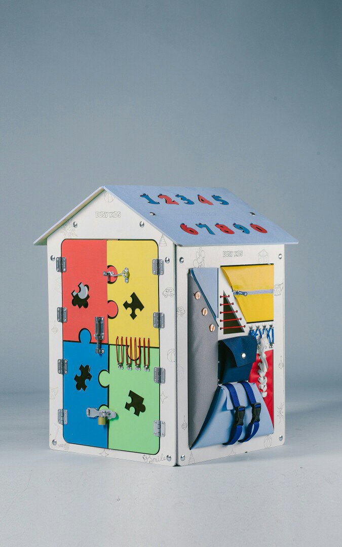 Biziboard Puzzle House Drawing For Laser Cut Free Vector File