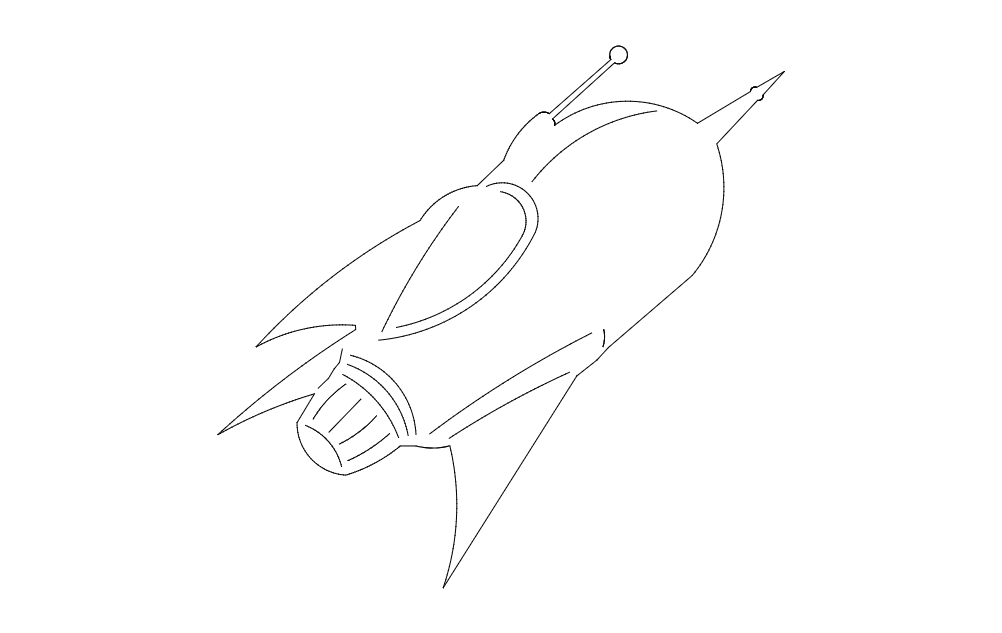Blastoff Free DXF File