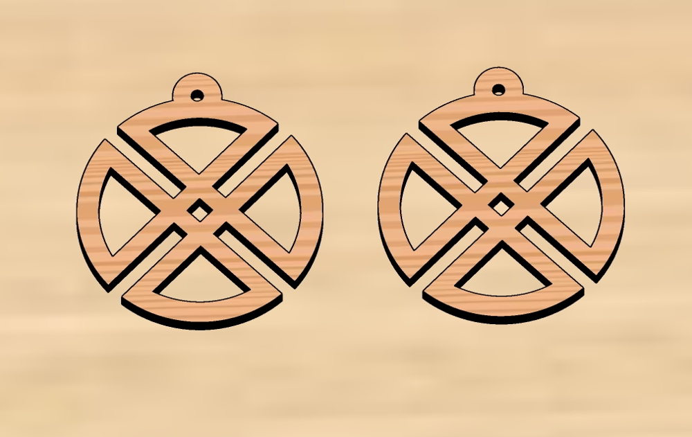 Boho Laser Cut Earrings Free DXF File