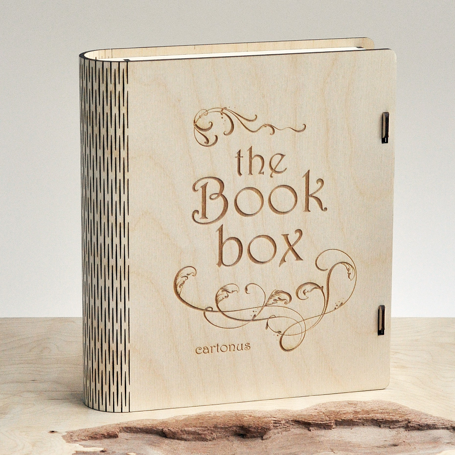 Book Box Wooden Free Vector File