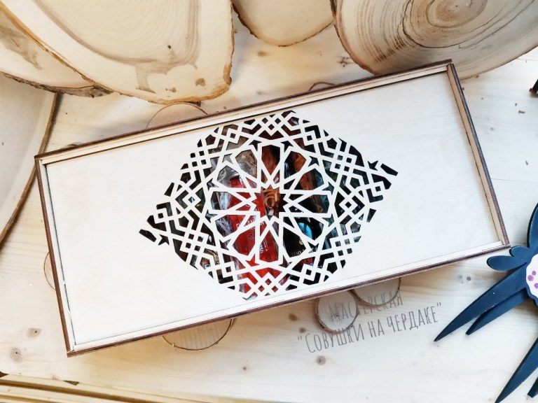 Box Case For New Year Gift For Laser Cutting Free Vector File