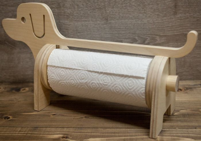 Boxer Wooden Tissue Holder Free Vector File