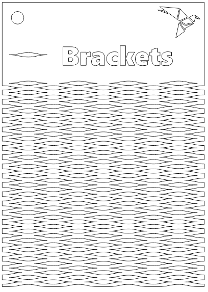 Brackets Pattern Living Hinge Template For Laser Cutting Free DXF File