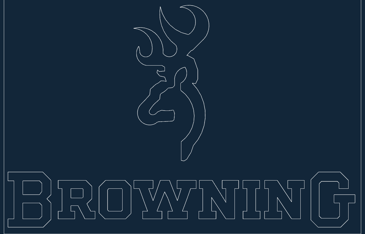Browning Logo Free DXF File