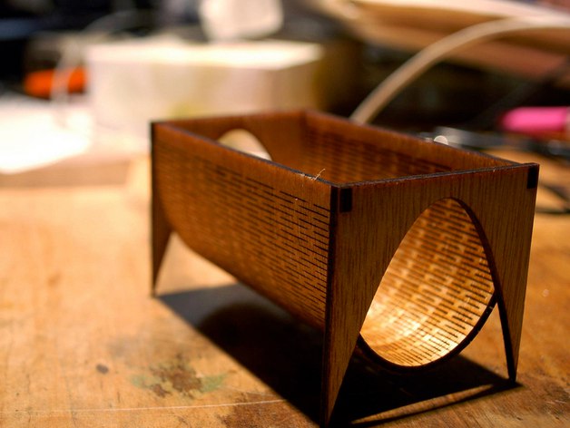 Business Card Holder For Laser Cut Free Vector File