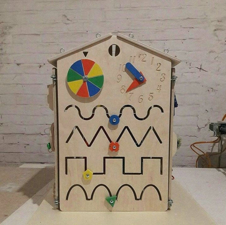 Busy Board Learning Toy For Laser Cutting Free Vector File