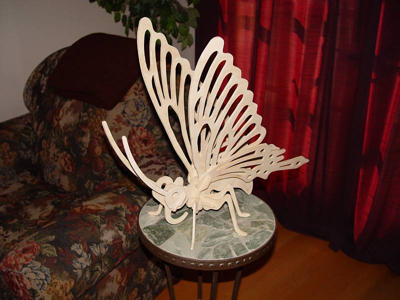 Butter Fly Laser Cut Free DXF File