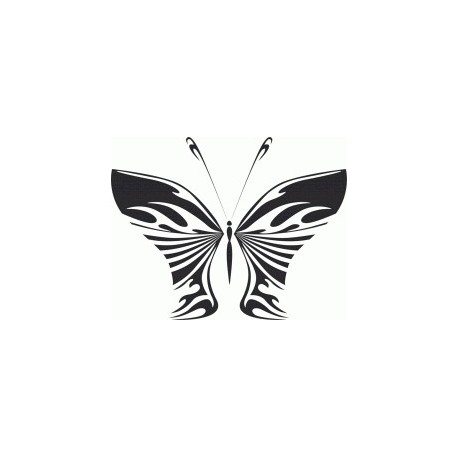 Butterfly Art Illustration Free DXF File