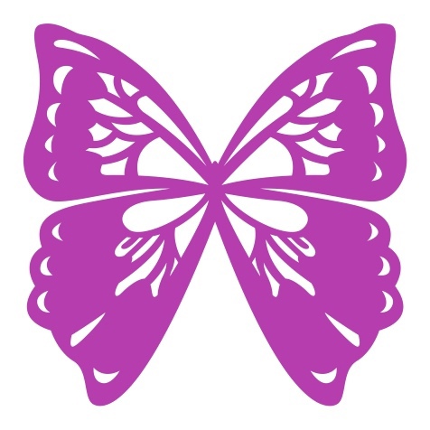 Butterfly For Laser Cut Free DXF File