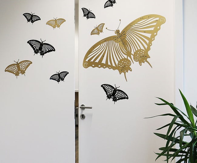 Butterfly Wall Sticker For Laser Cutting Free Vector File