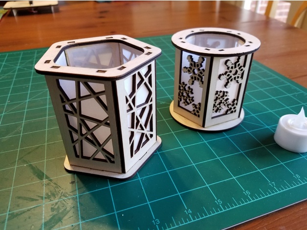 Candle Holder Lantern Laser Cut Ideas Download Free DXF File