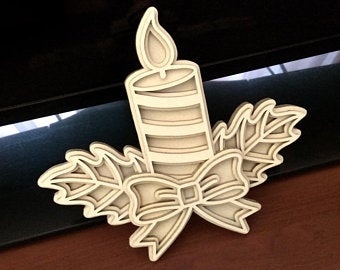 Candles Multilayer For Laser Cutting Free Vector File