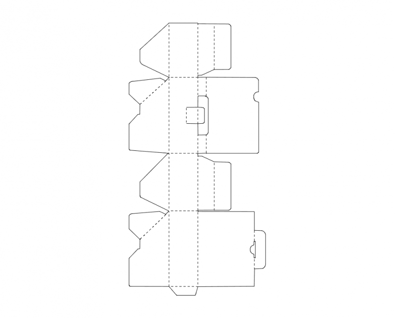 Cardboard Box Free DXF File