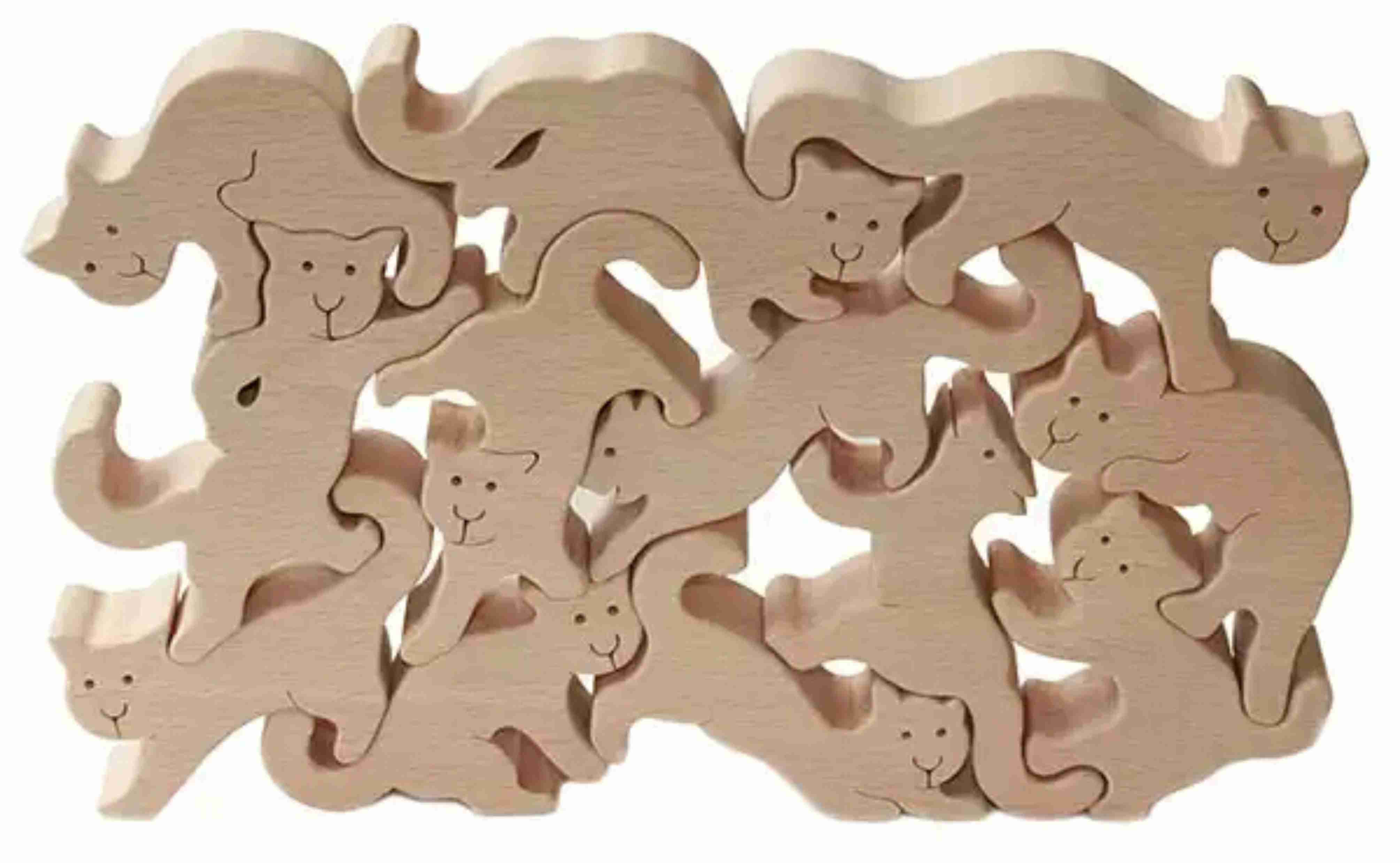 Cats Puzzle Free Vector File Free Download DXF Patterns