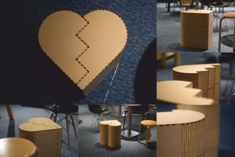 Chair Heart For Laser Cut Free Vector File