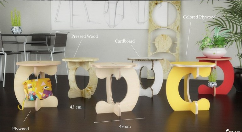 Chair Monkey For Laser Cut Free DXF File