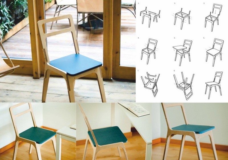 Chair Wood Laser Cut Free DXF File
