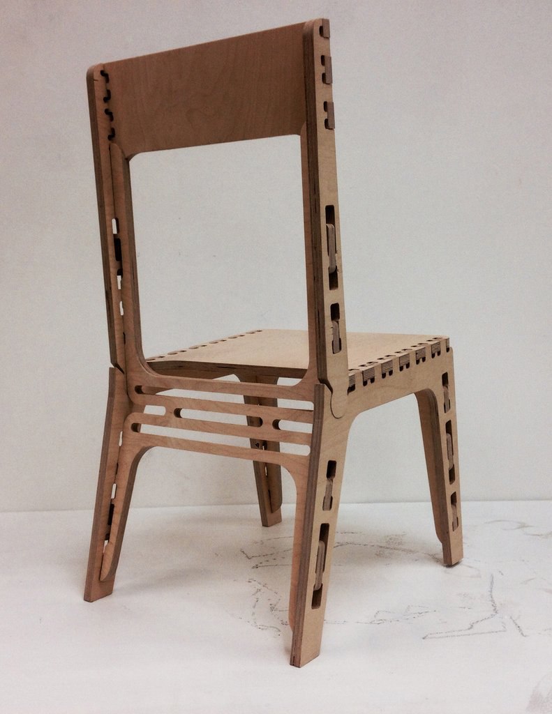 Chair Wooden Simple Free DXF File