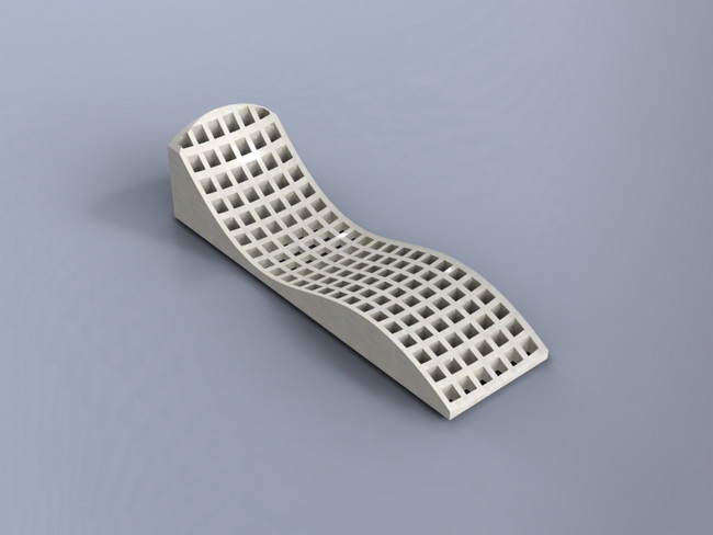 Chaise Longue 19mm Flat Free DXF File