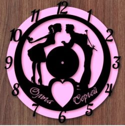 Chasy Para Clock For Laser Cut Cnc Free DXF File