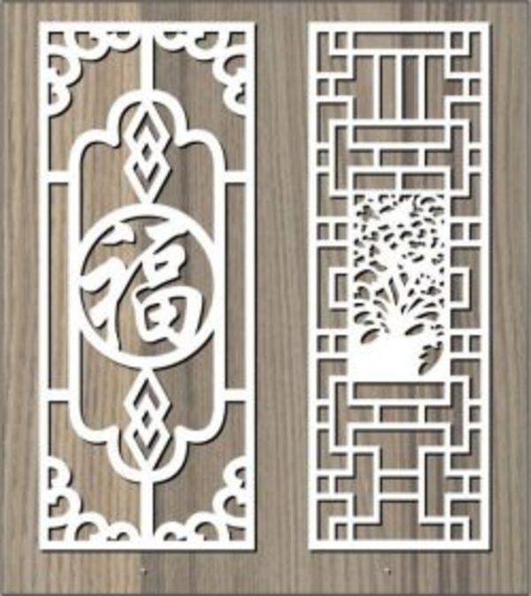 Chinese Ancient Pattern For Laser Cut Cnc Free DXF File