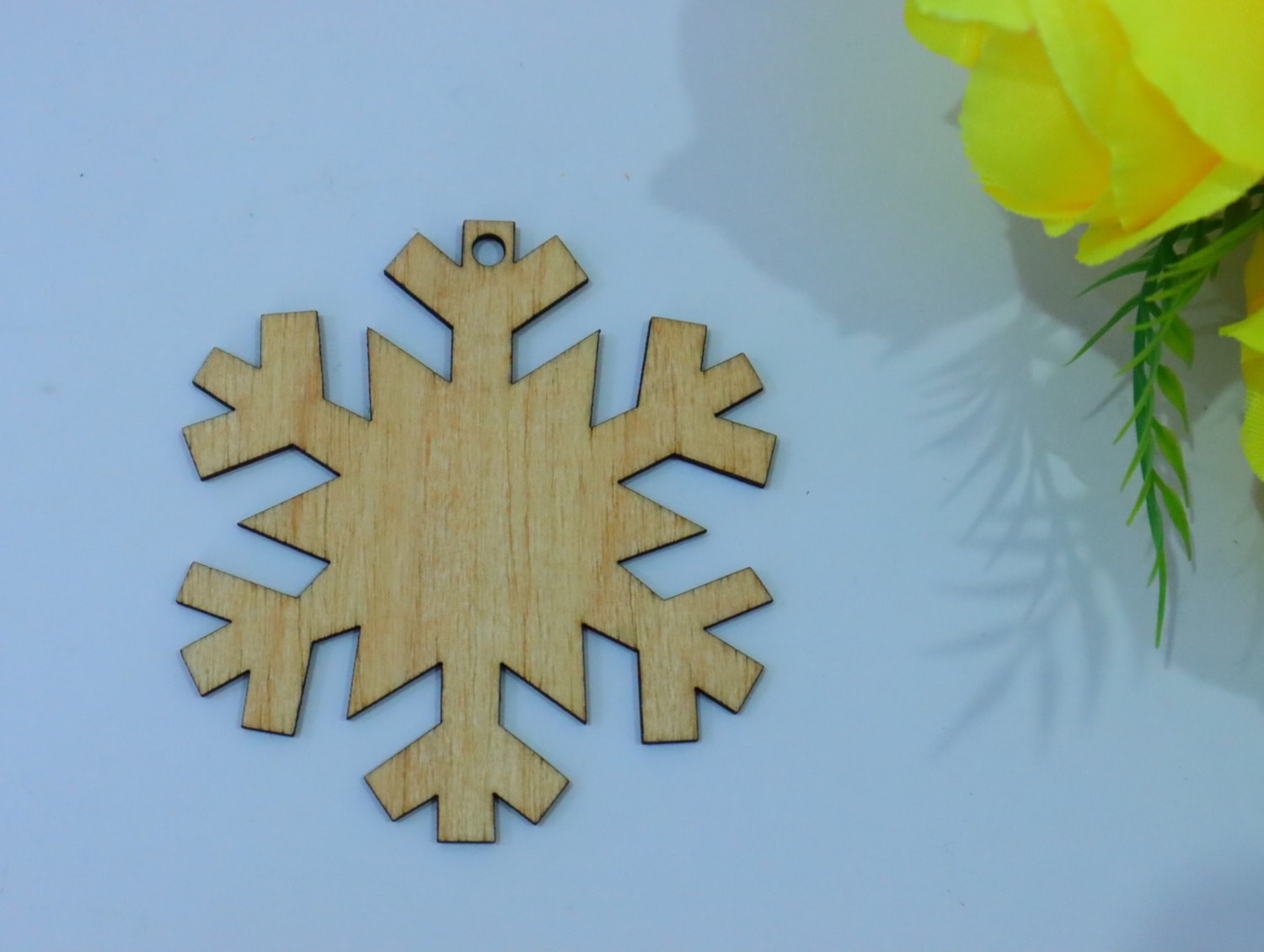 Christmas Snowflake Wooden Craft Blank Decoration Laser Cut Free Vector File