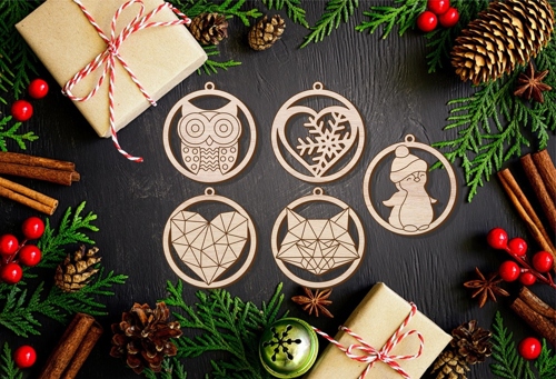 Christmas Toys Laser Cut Free Vector File