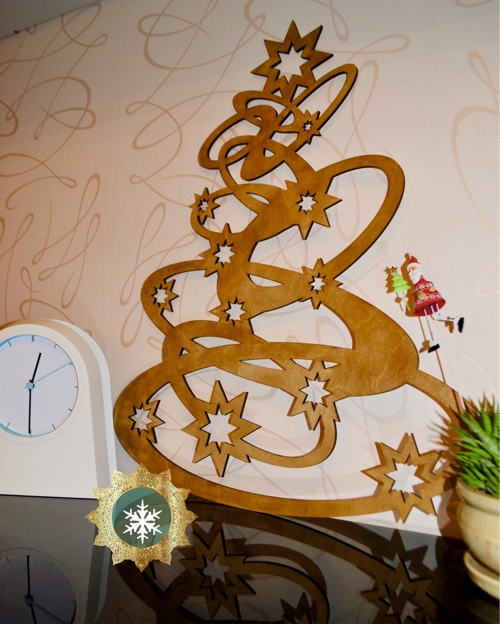 Christmas Tree Decorations Wooden Laser Cut Free Vector File